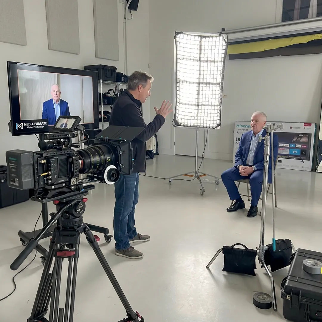 Producer directing a social media video shoot