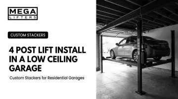 4 Post Lift Install in a Low Ceiling Garage