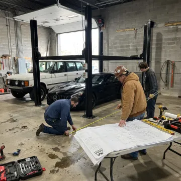 Parking lift installation planning