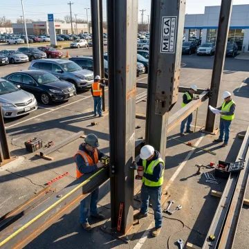 Commercial parking lift installation planning