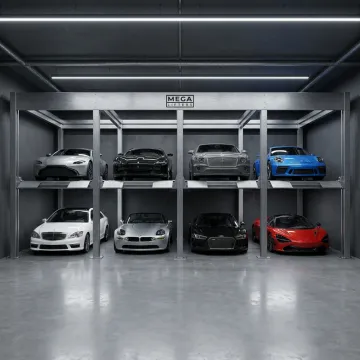 Underground car parking lift for vehicle storage