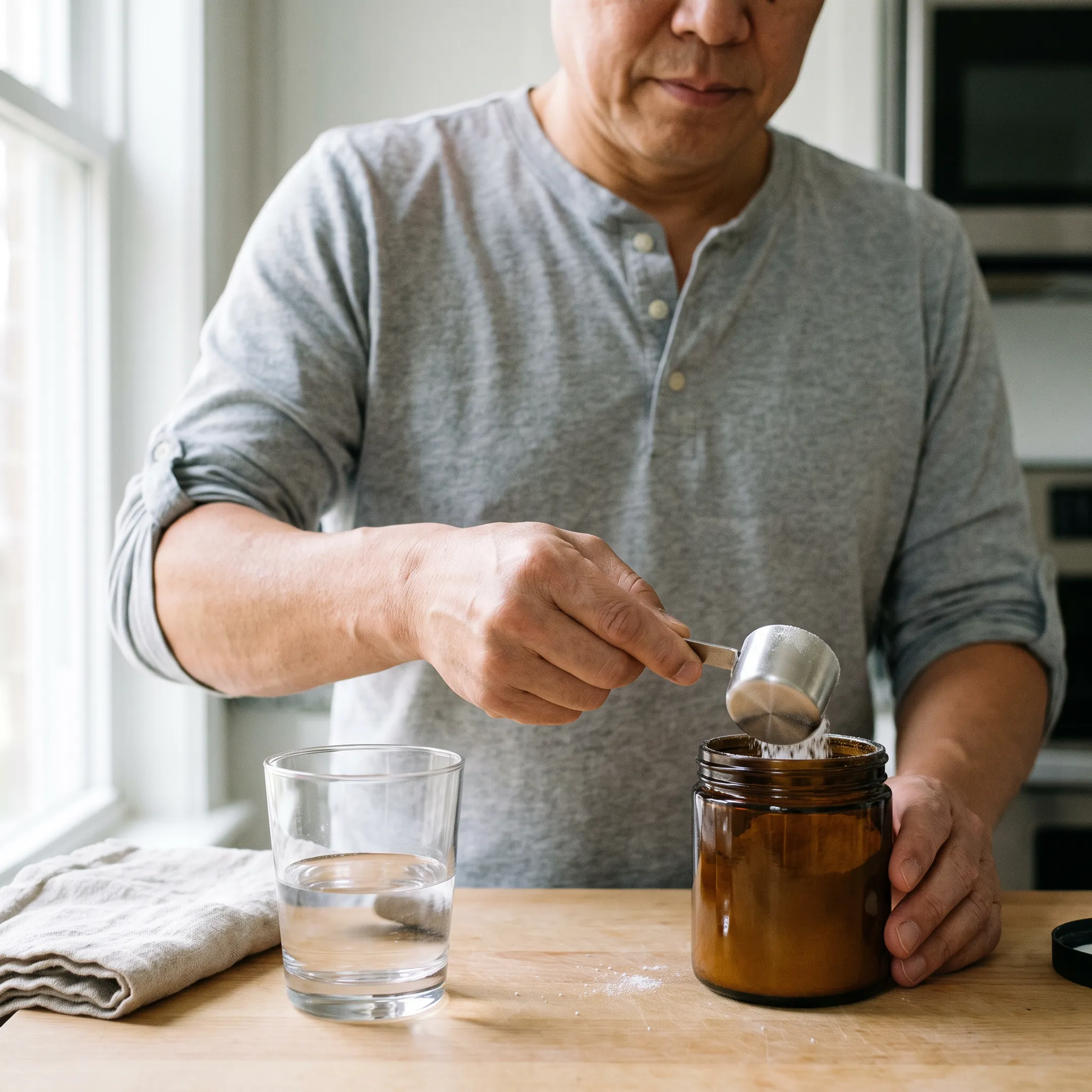 Individual consumer taking NMN supplement