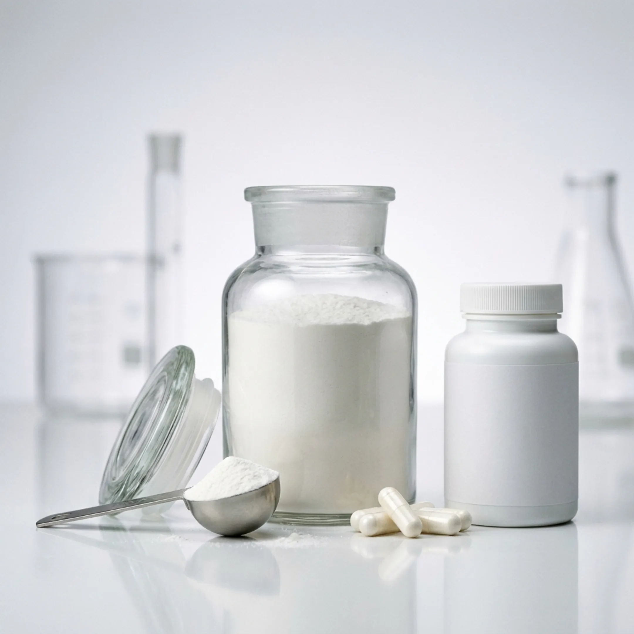NMN supplement capsules and powder