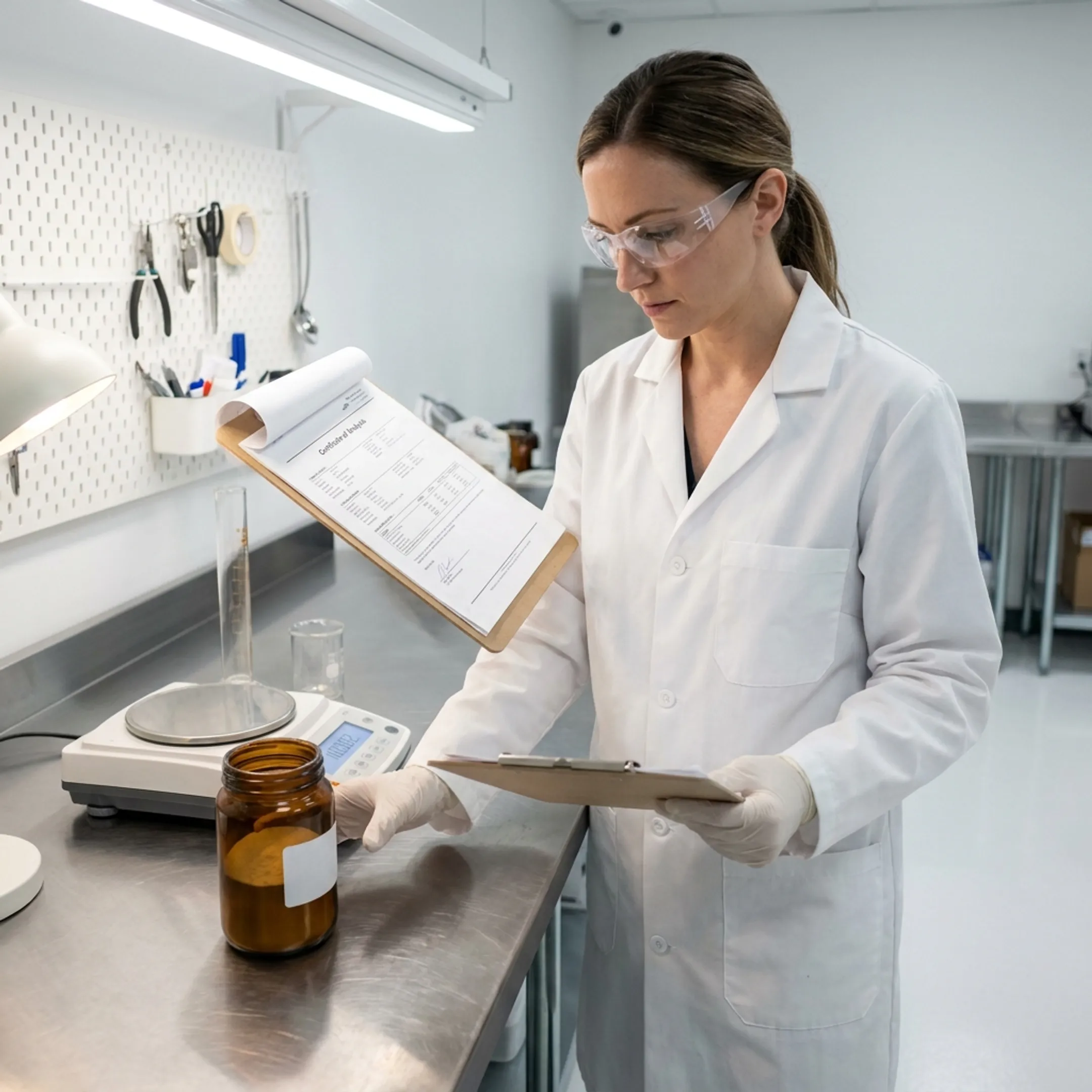NMN powder quality review in a laboratory