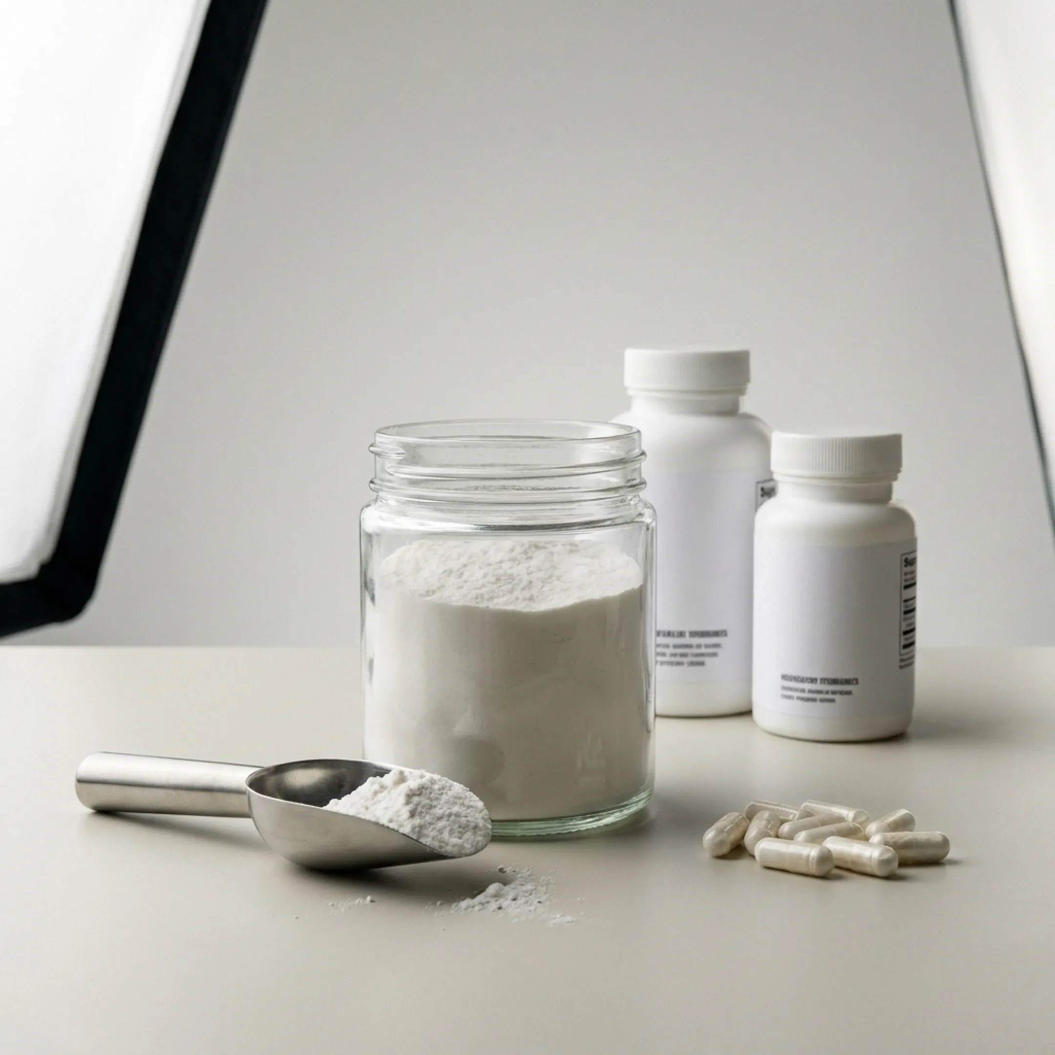 NMN supplement capsules and powder