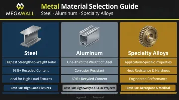 Steel aluminum and specialty alloy material selection comparison chart for metal fabrication