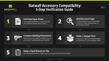 5-step slatwall accessory compatibility verification process before bulk purchasing
