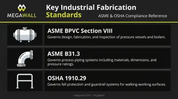 Industrial metal fabrication compliance standards overview with key regulatory requirements
