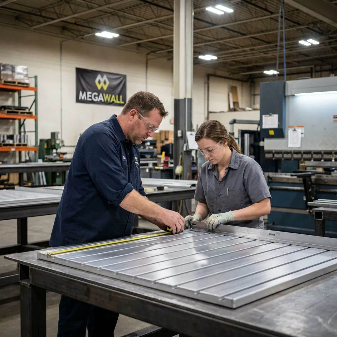 Metal fabrication process for retail displays