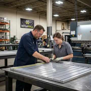 Metal fabrication process for retail displays