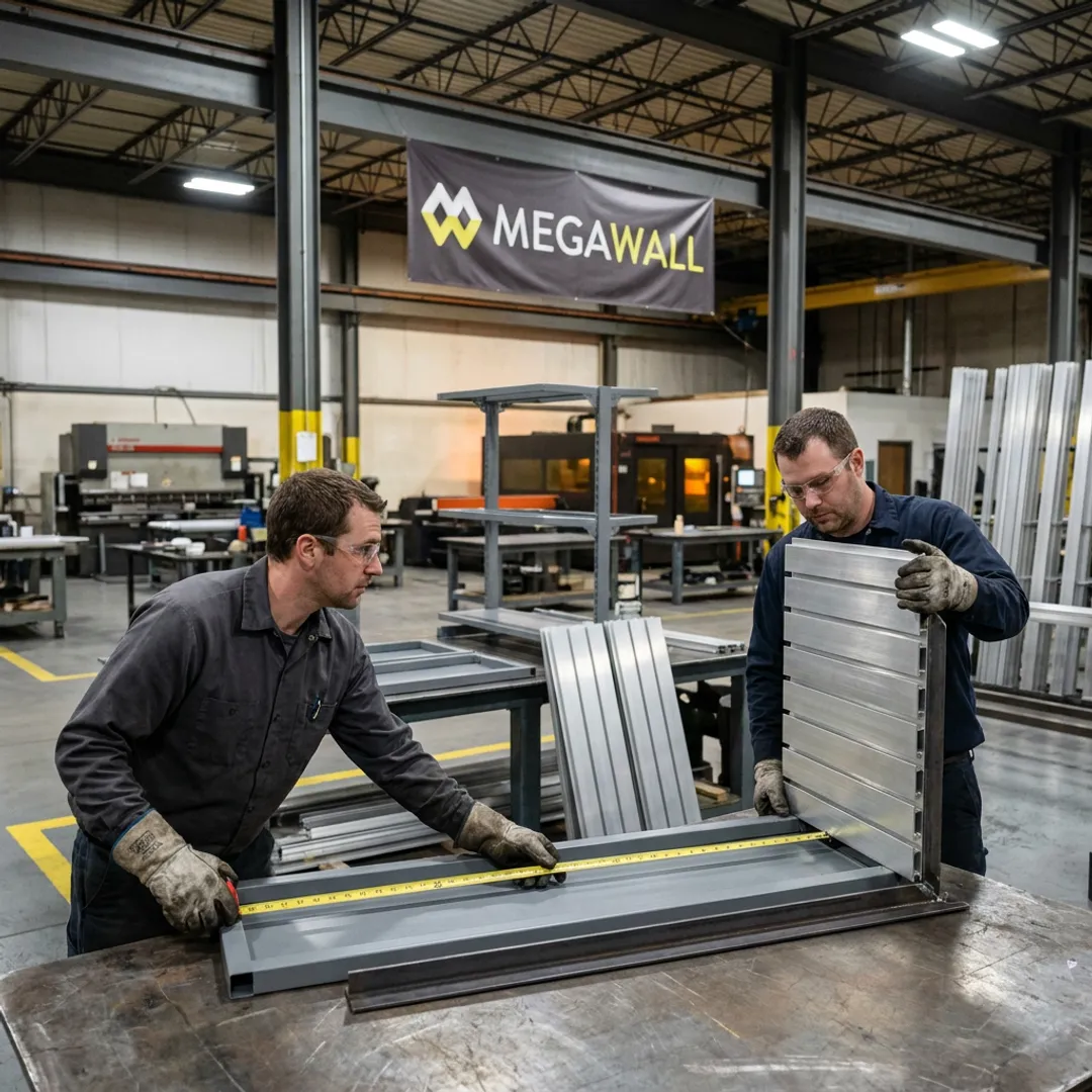 Metal fabrication process for custom retail fixtures