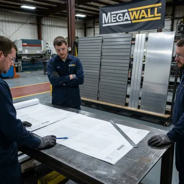 Metal fabrication process for retail displays