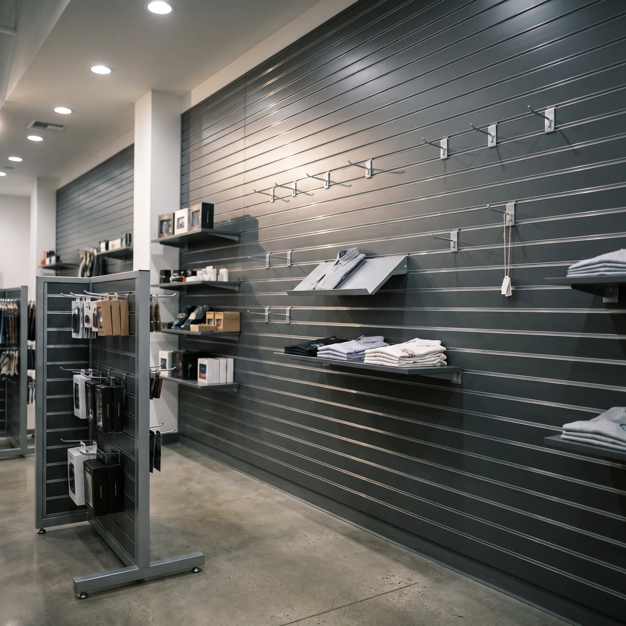 Retail store slatwall display