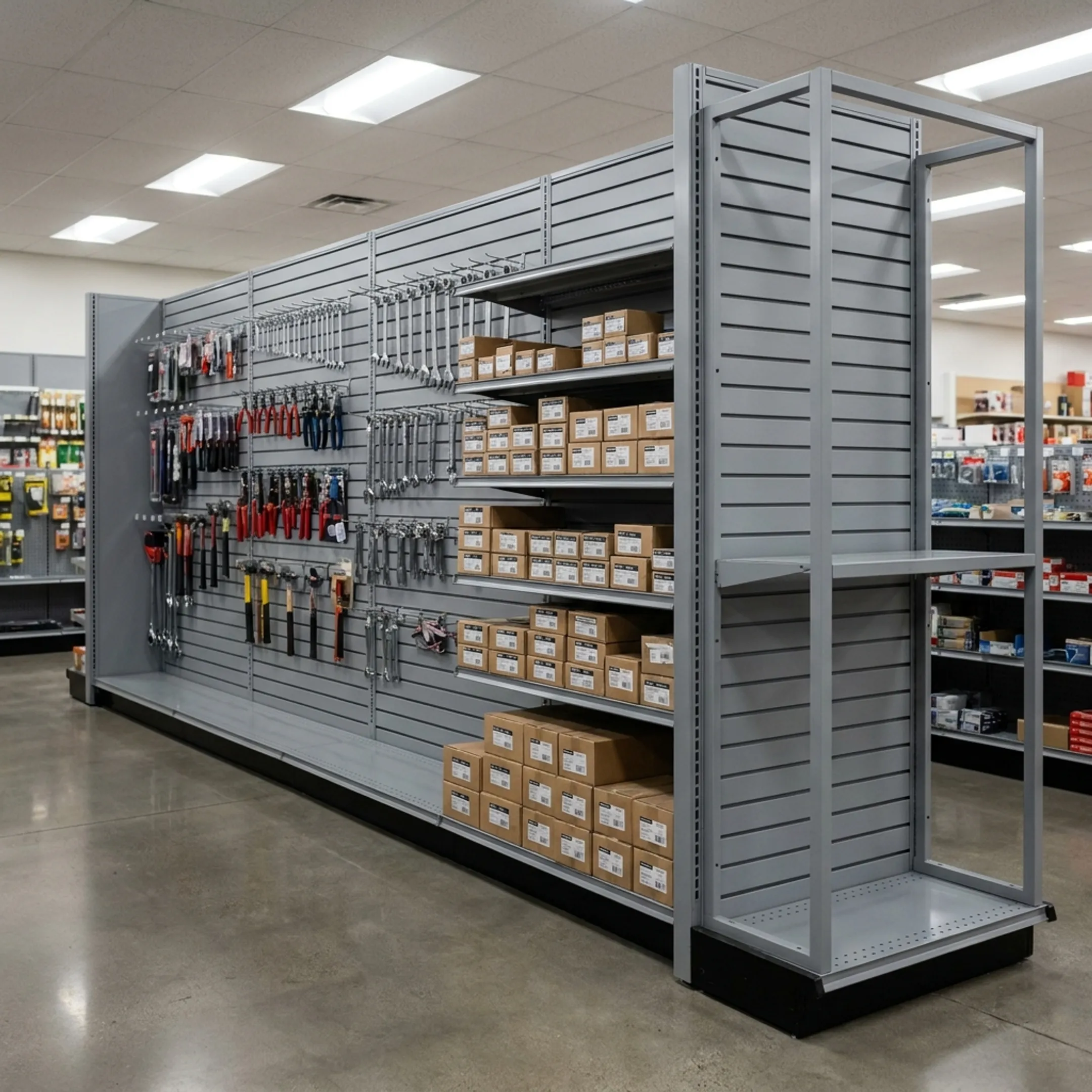 Hardware store display rack