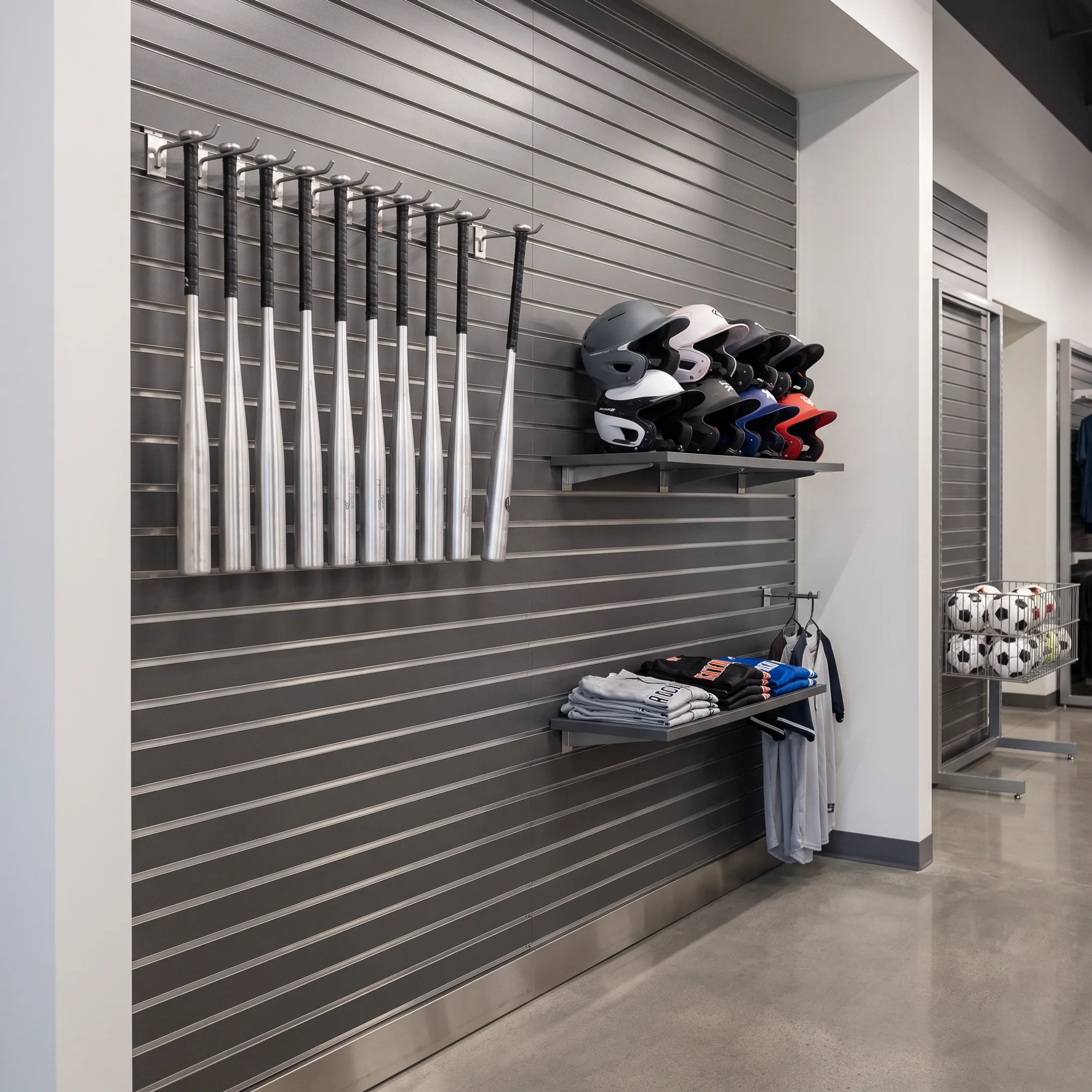 Sporting goods display brackets