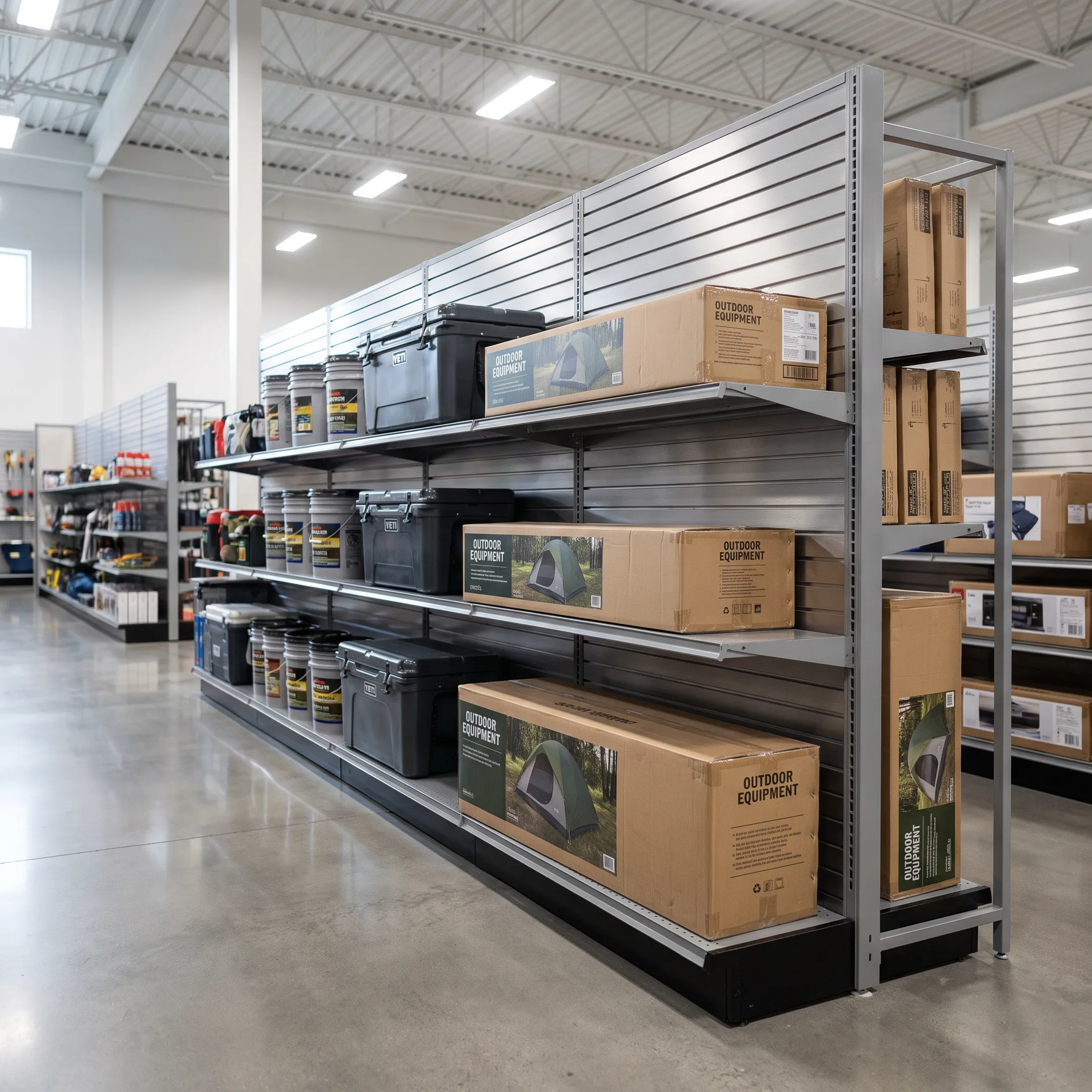 Hardware store shelving display