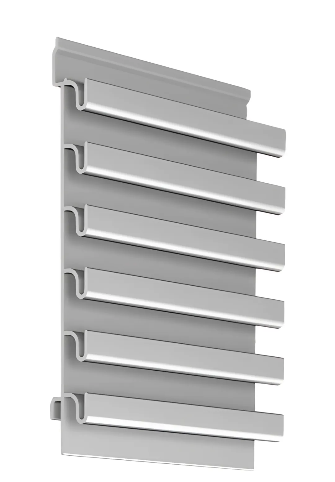 Brushed Aluminum Slatwall Panels