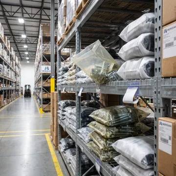 Warehousing & Logistics industry poly bag use