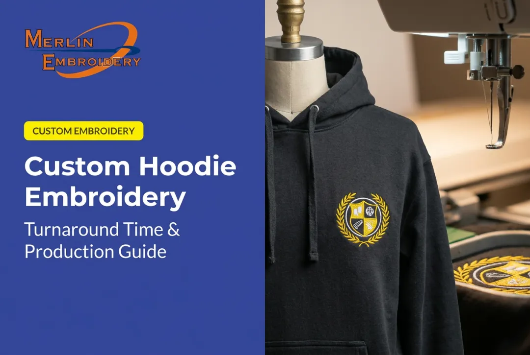 Custom Hoodie Embroidery: Turnaround Time & Production Guide