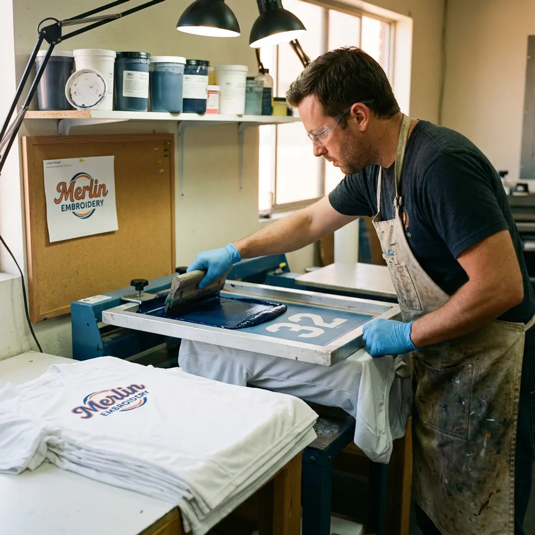 Screen printing team uniforms