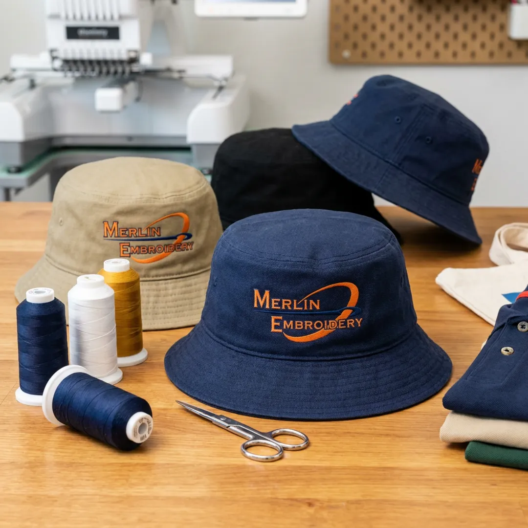 Custom Bucket Hats with Embroidery