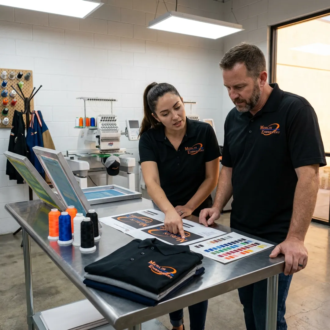 Custom apparel production process