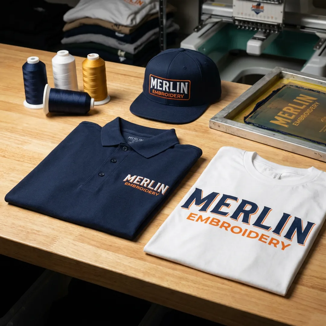 Screen Print & Embroidery Services — Custom Designs