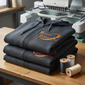 Matching Embroidered Hoodies