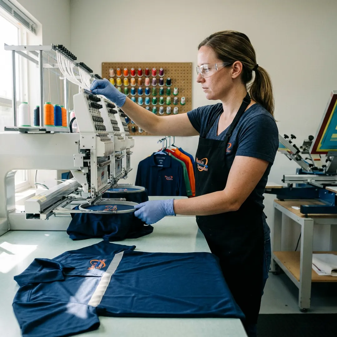 Custom hi vis polo production process