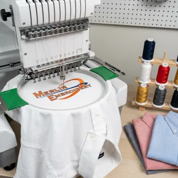 Embroidered Oxford shirt production process