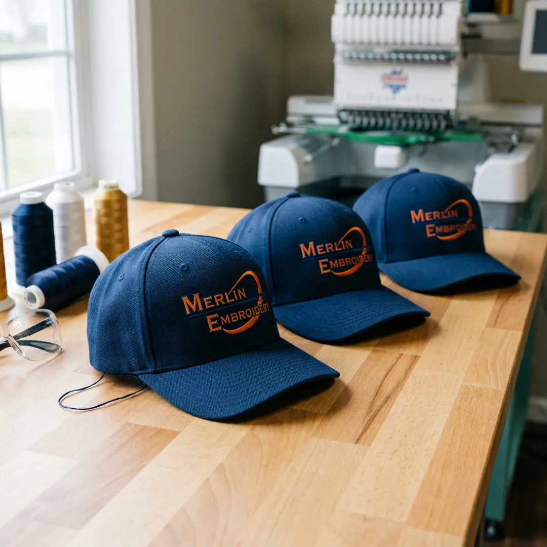 Custom Embroidered Navy Hats