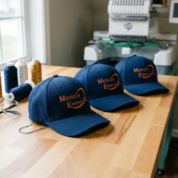 Custom Embroidered Navy Hats