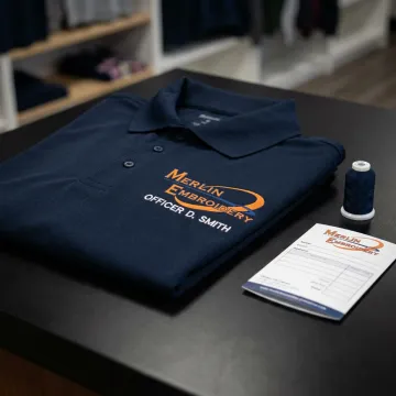 Embroidered Police Polo Shirts