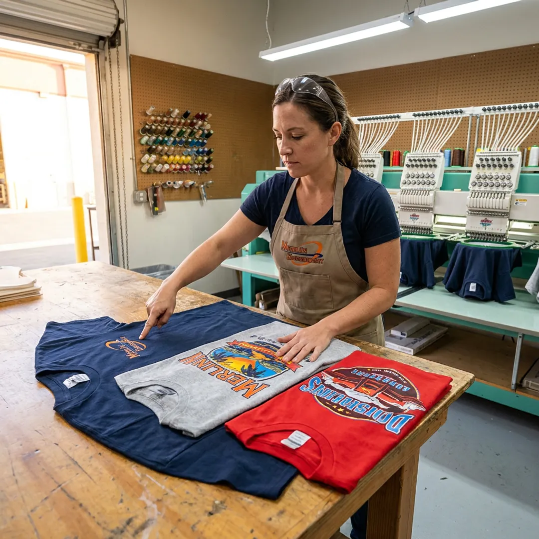 Screen Printing & Embroidery Services for Game Day T-Shirts