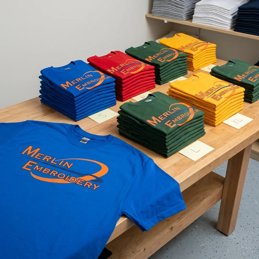 custom screen printed shirts for schools large group distribution
