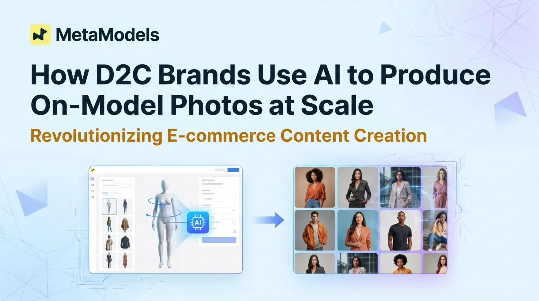 How D2C Brands Use AI to Produce On-Model Photos at Scale