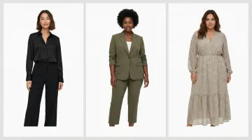Diverse group of fashion models representing multiple body types and ethnicities on e-commerce page