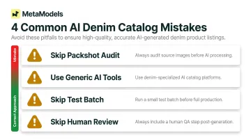 Four common AI denim catalog mistakes and how to avoid them