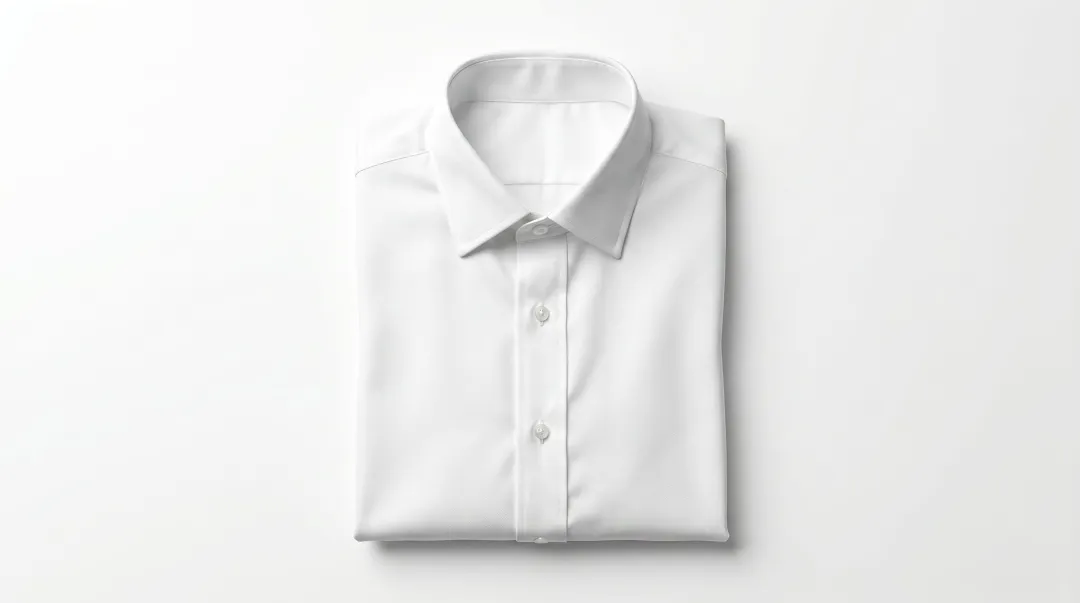 High quality garment packshot on white background showing fabric texture detail