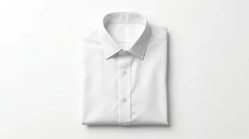 High quality garment packshot on white background showing fabric texture detail