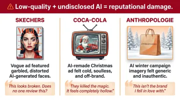 Brand AI controversy comparison table Skechers Coca-Cola Anthropologie consumer backlash outcomes