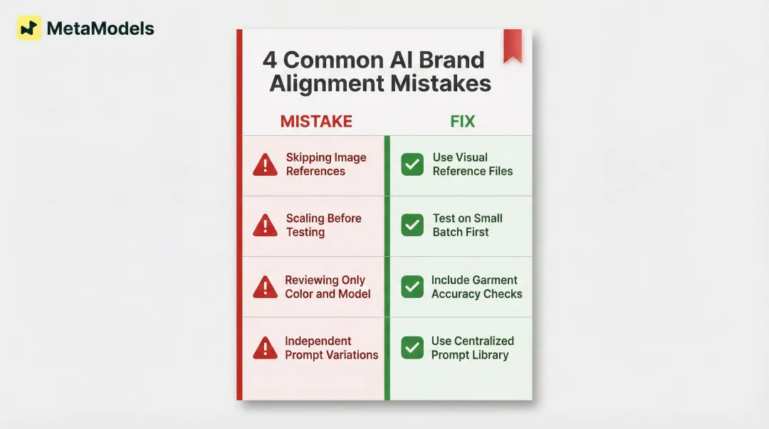 Four common AI brand alignment mistakes and corrective actions for fashion teams