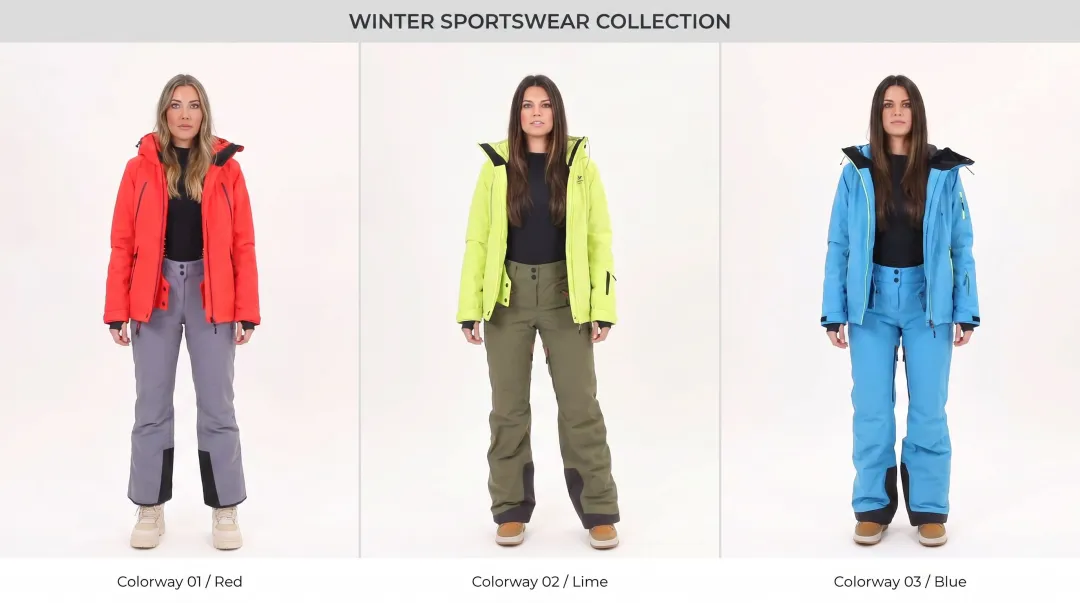 Fashion e-commerce brand product page displaying AI-generated on-model garment imagery