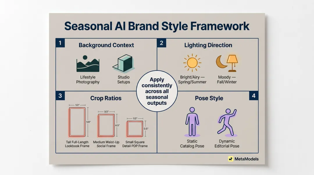 Brand consistency style guide framework for AI seasonal fashion content campaigns
