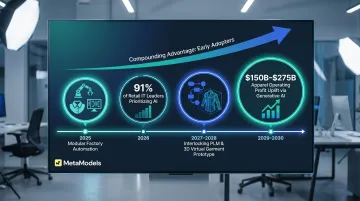 Fashion automation adoption timeline showing modular tools to full integration trajectory 2025 to 2030