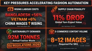 Four key automation drivers in fashion industry pressures and statistics
