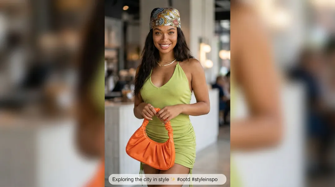Fashion customer user-generated content Instagram post showing real person wearing brand outfit