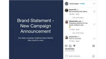 Fashion brand social media backlash over AI generated model imagery controversy