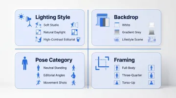 Four AI catalog configuration settings for consistent fashion brand visual identity