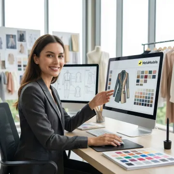 AI-enhanced apparel images showing garment accuracy and on-model styling for fashion e-commerce